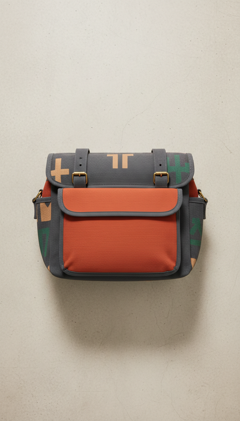 Sac à outils en toile logo audacieux